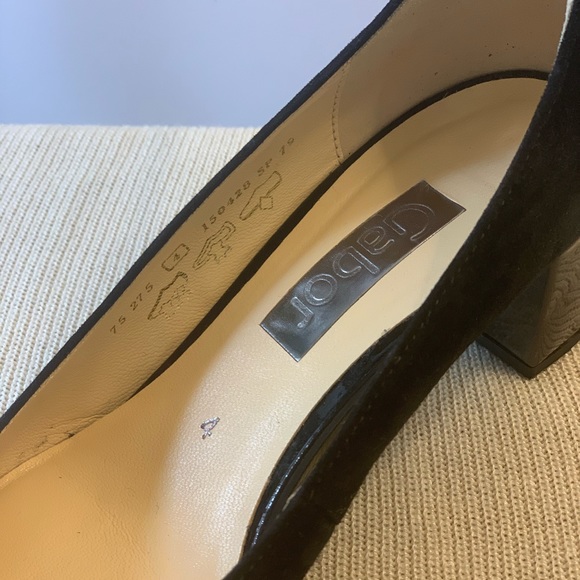 Gabor Schwartz Velvet Ankle Strap Heels - Picture 8 of 10